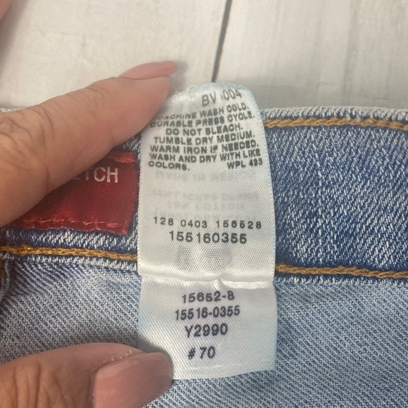 Levi’s 515 Women’s Boot Cut Stretch Jeans Size 6M Low Rose Made in early 2000’s - Picture 7 of 10